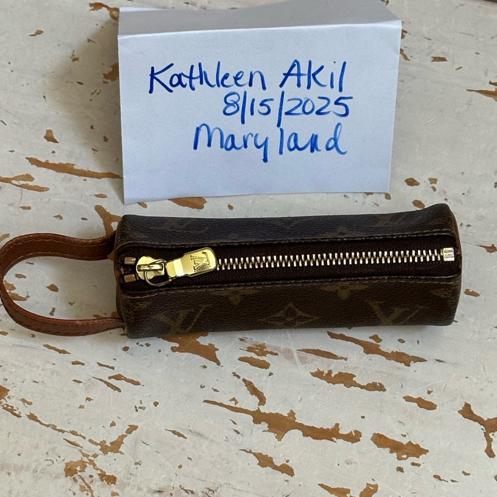 Louis Vuitton Monogram Etui 3 Ball de Golf Pouch